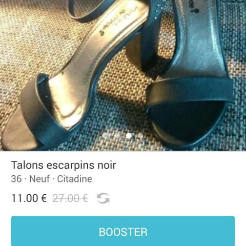 troc de  Chaussure a talon noire, sur mytroc