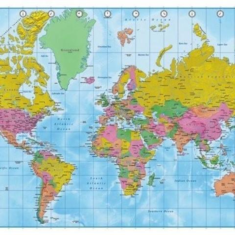 troc de  Poster carte du monde, sur mytroc
