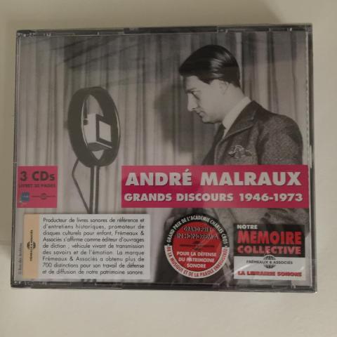 troc de  Coffret de 3 CD de discours d'André MALRAUX, sur mytroc