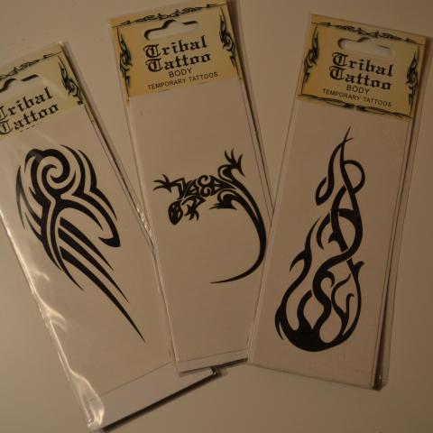 troc de  TRIBAL TATTOO TEMPORAIRE (3) + ENVOIE POSTAL, sur mytroc