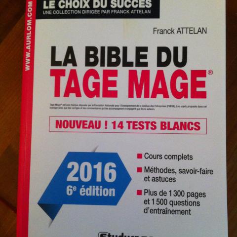 troc de  Bible du Tage Mage (concours école de commerce L3), sur mytroc