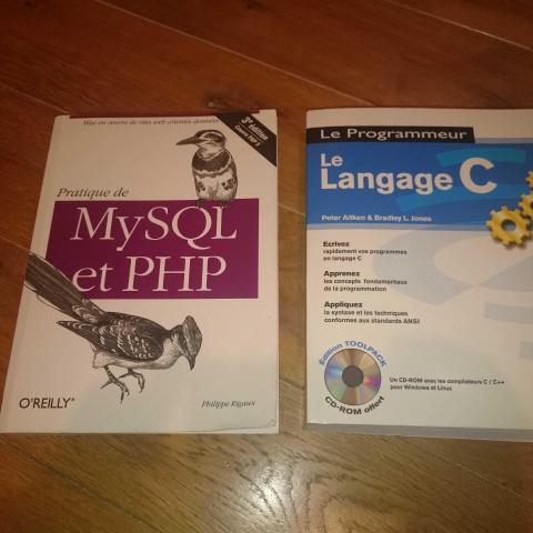 troc de  Livres PHP/Mysql et Programmation en C, sur mytroc