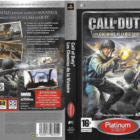troc de  cherche le jeu vidéo : Call of duty sans la notice sur PSP, sur mytroc