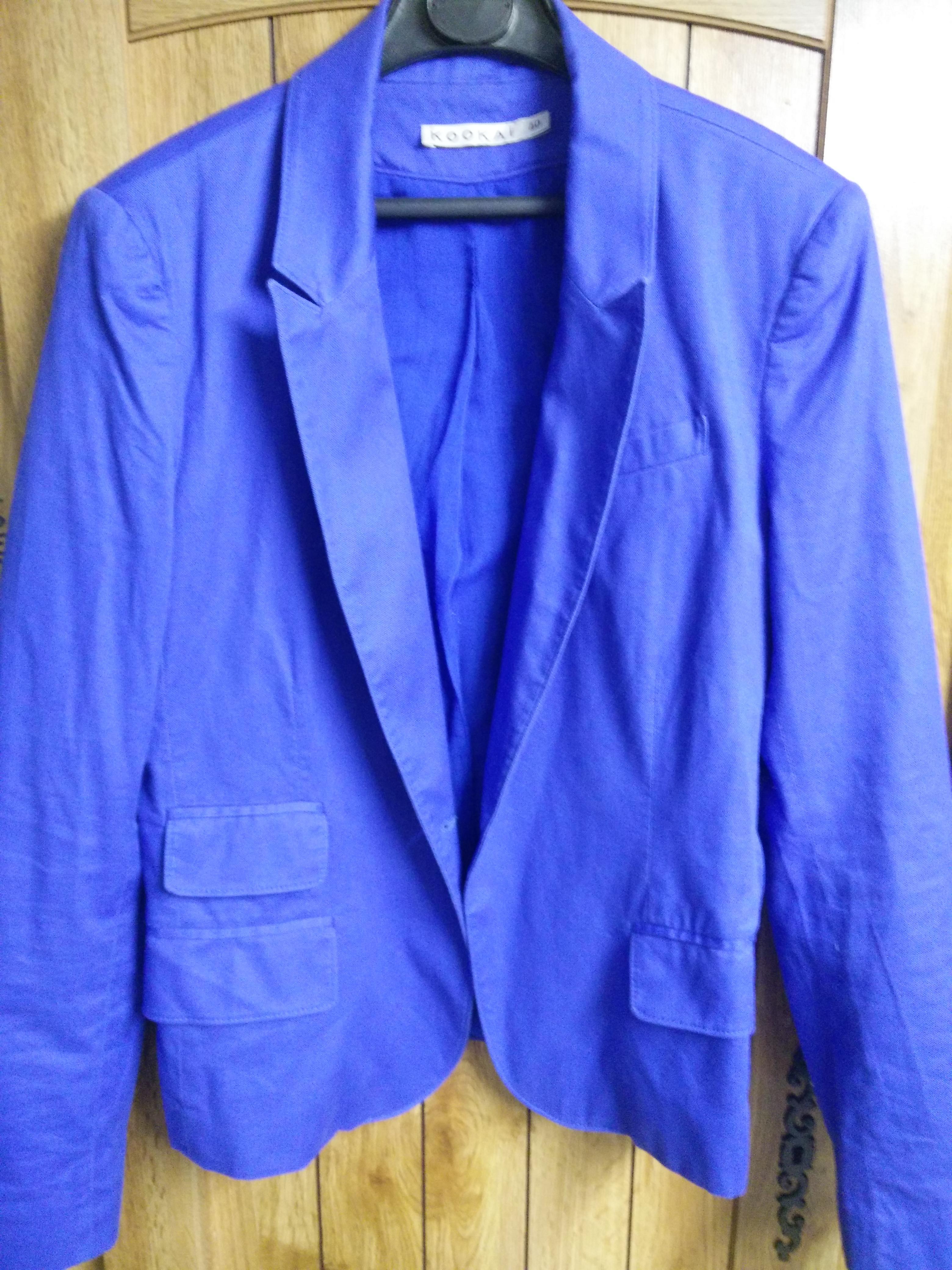 troc de troc veste nafnaf taille 40 bleu électrique (échange avec plaisir) image 0