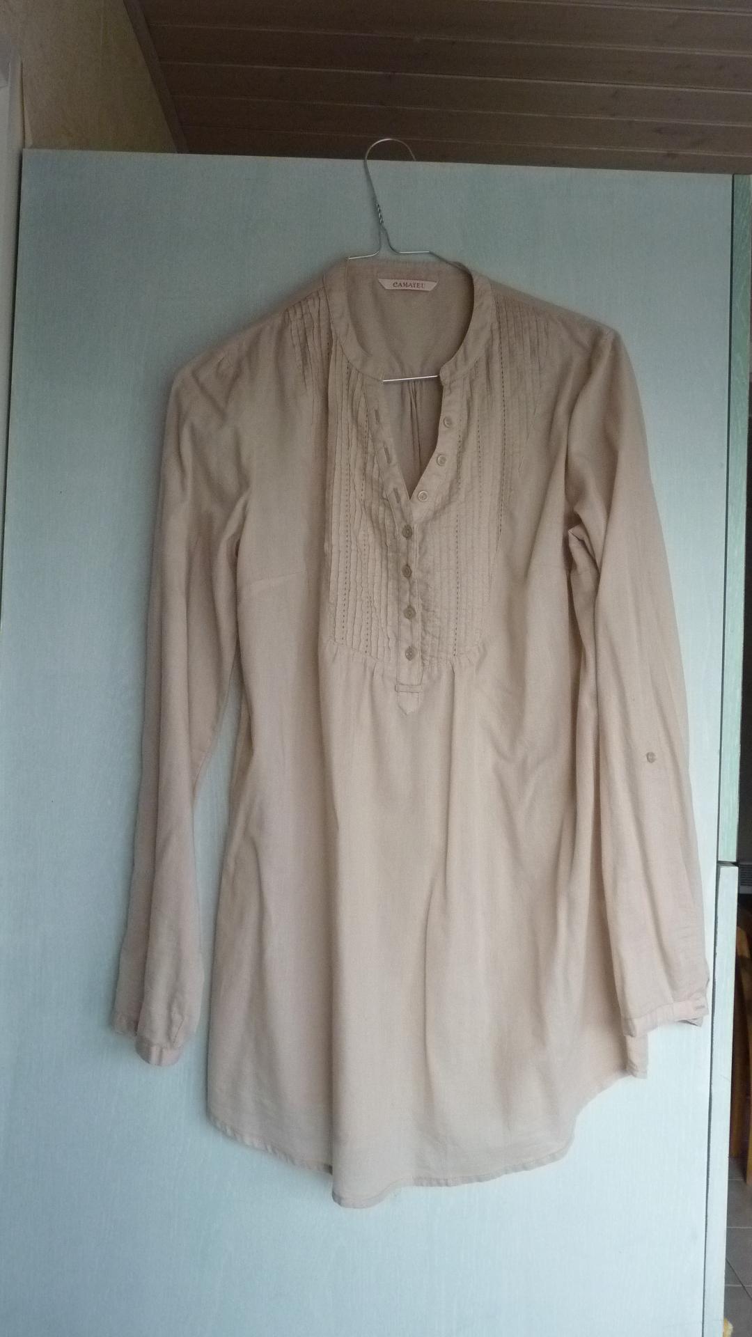 troc de troc tunique/chemise beige 38 image 0