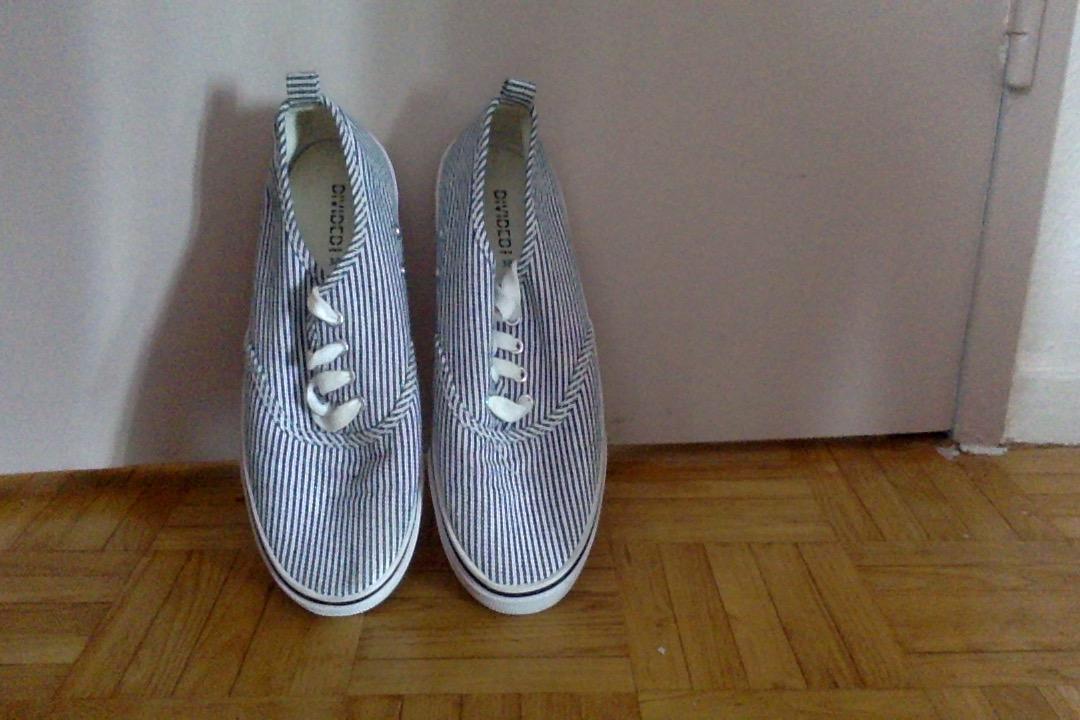 troc de troc chaussure rayé blanc et bleu h&m p.38 image 2