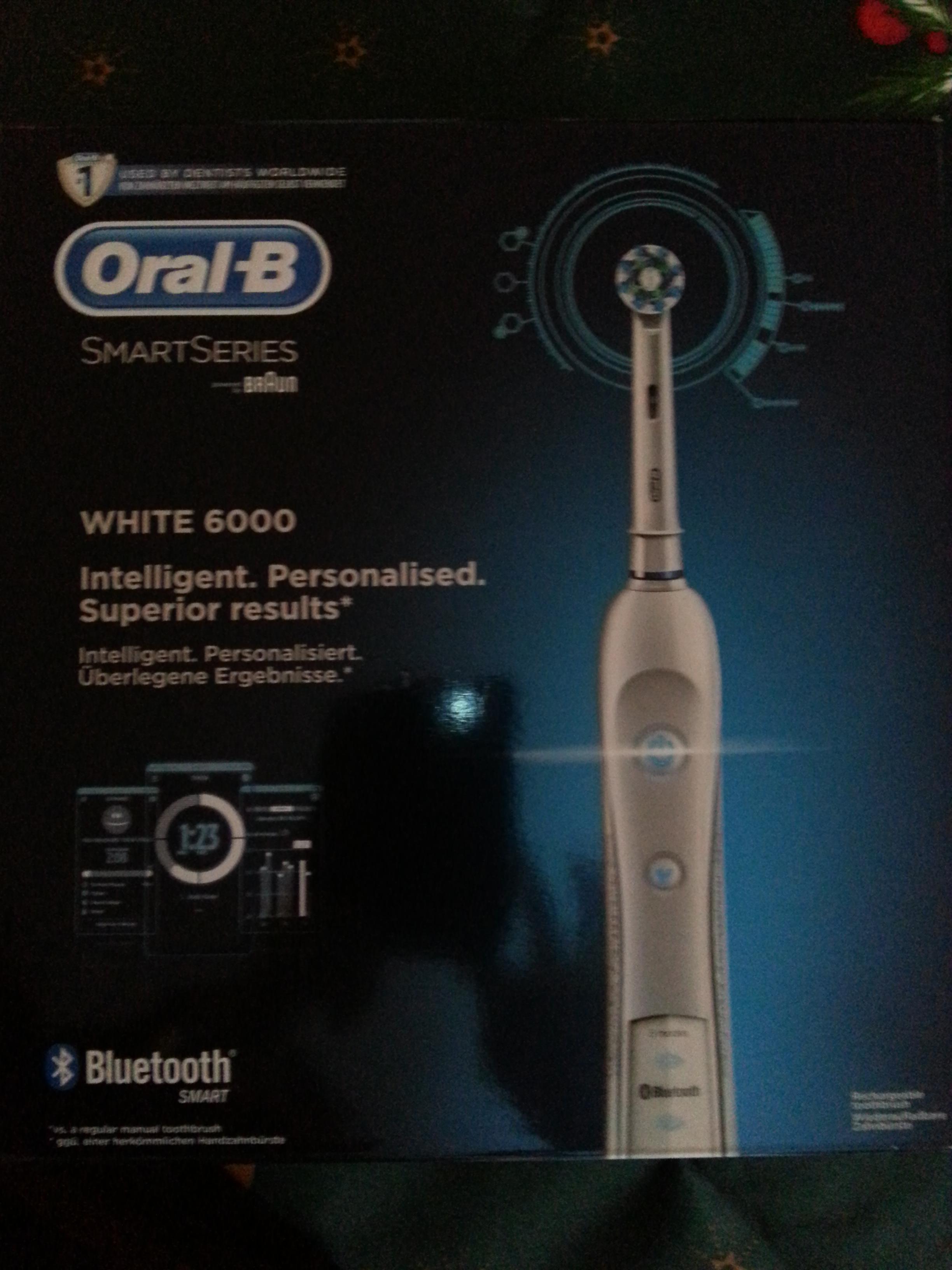 troc de troc brosse a dents rechargeable oralb white 6000 braun avec bluetooth image 0