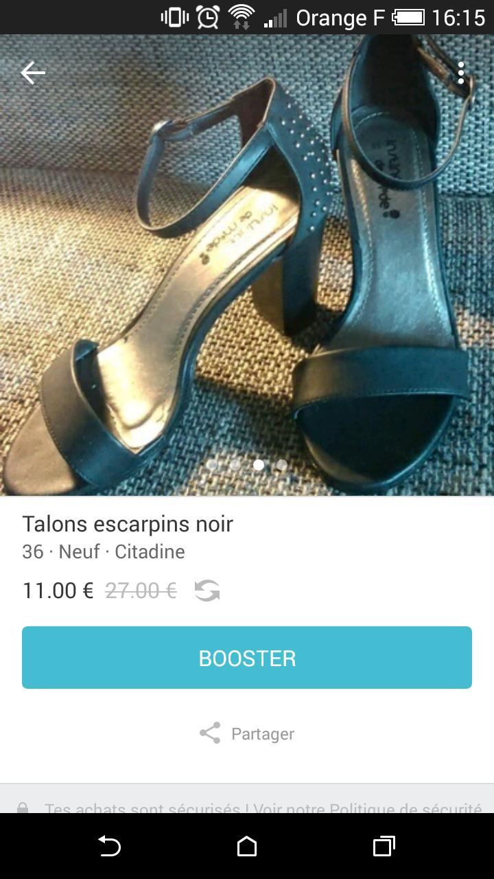 troc de troc chaussure a talon noire image 0