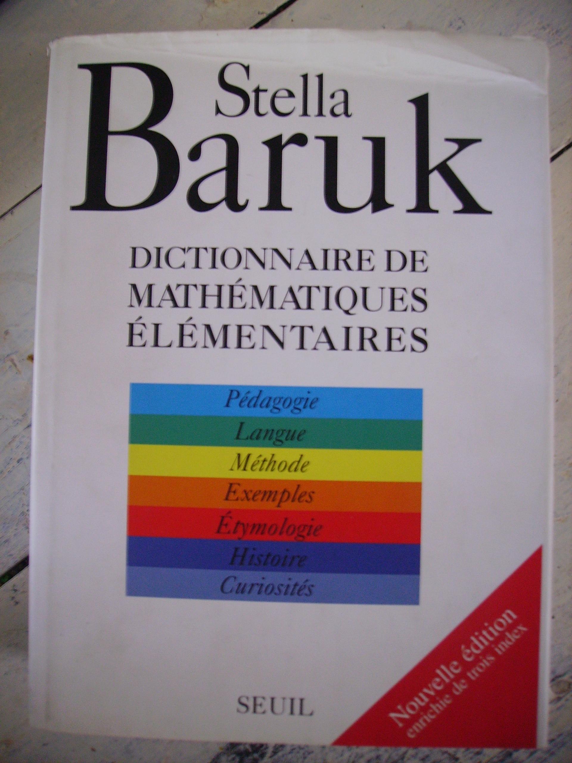 troc de troc dictionnaire de maths "stella baruk" image 0