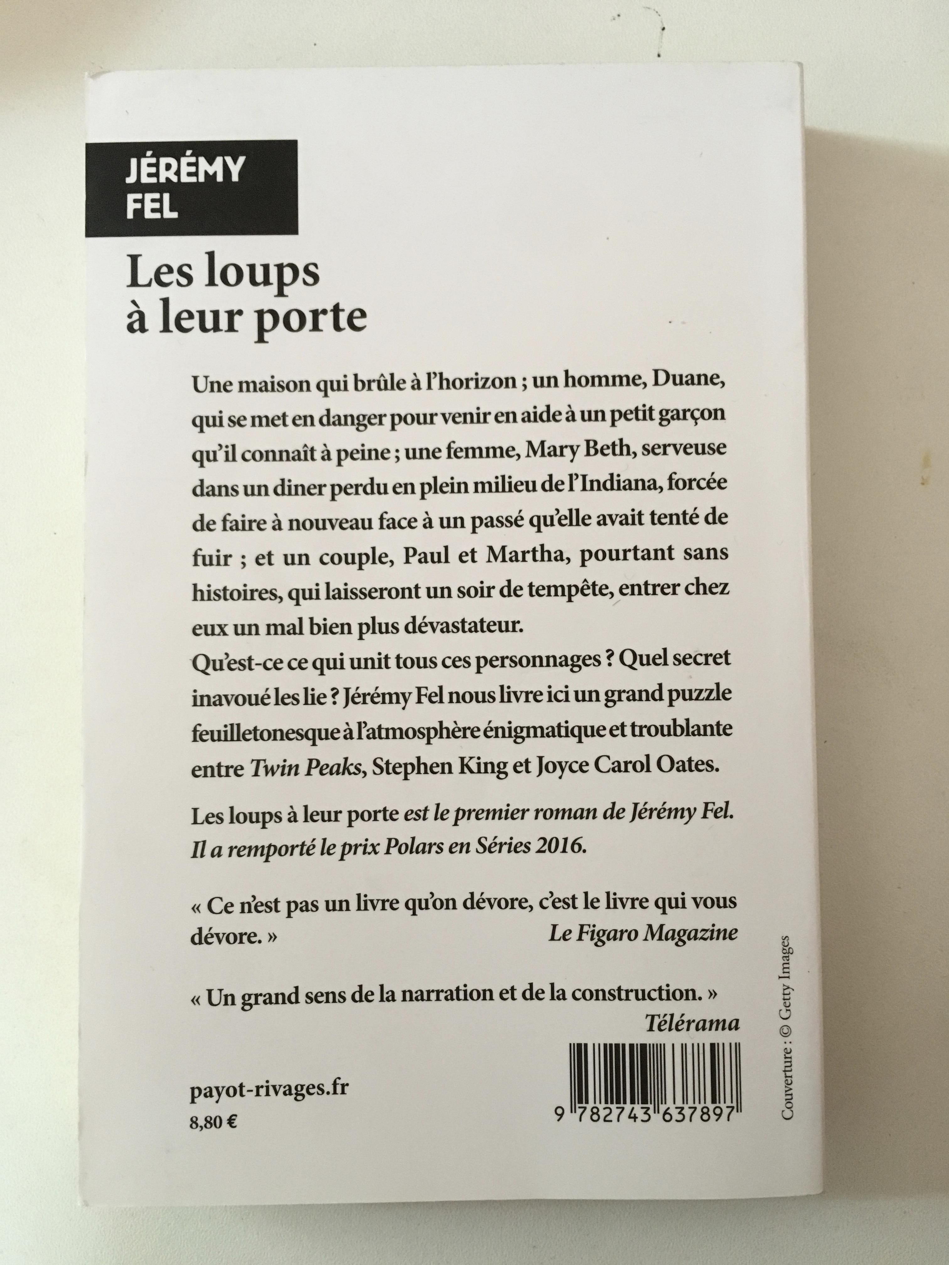 troc de troc roman "les loups à leur porte" jérémy fel neuf image 1