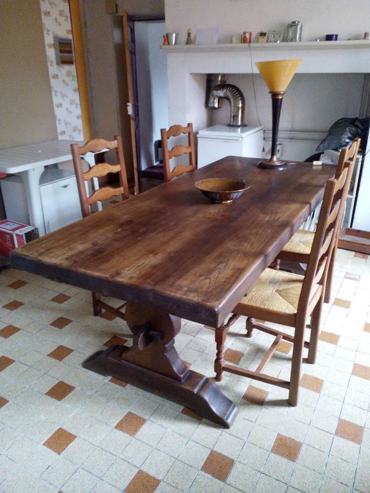 troc de troc table de ferme chêne image 0