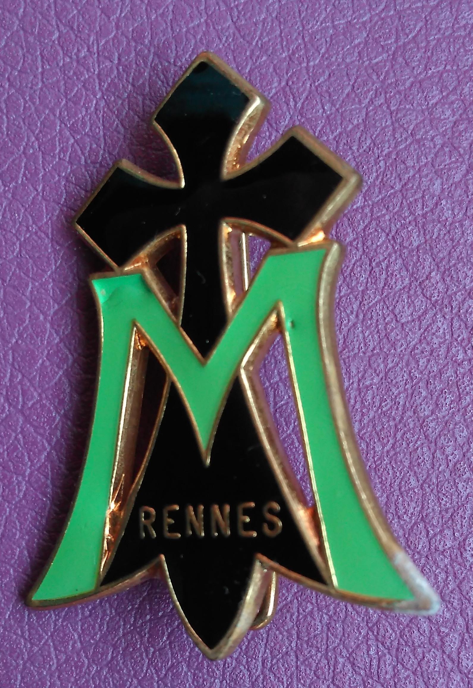 troc de troc pin's broche vintage " rennes " image 0