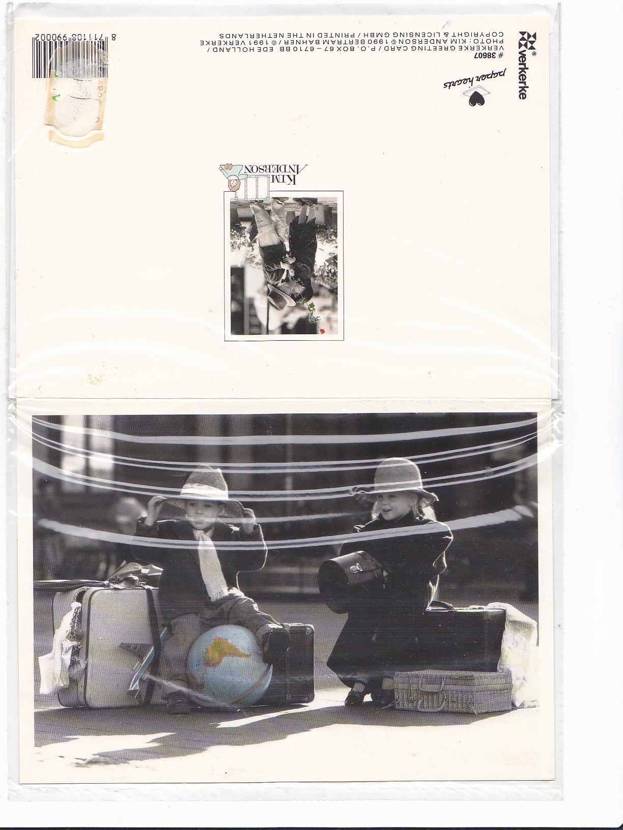 troc de troc carte postale noir et blanc "voyage" image 2