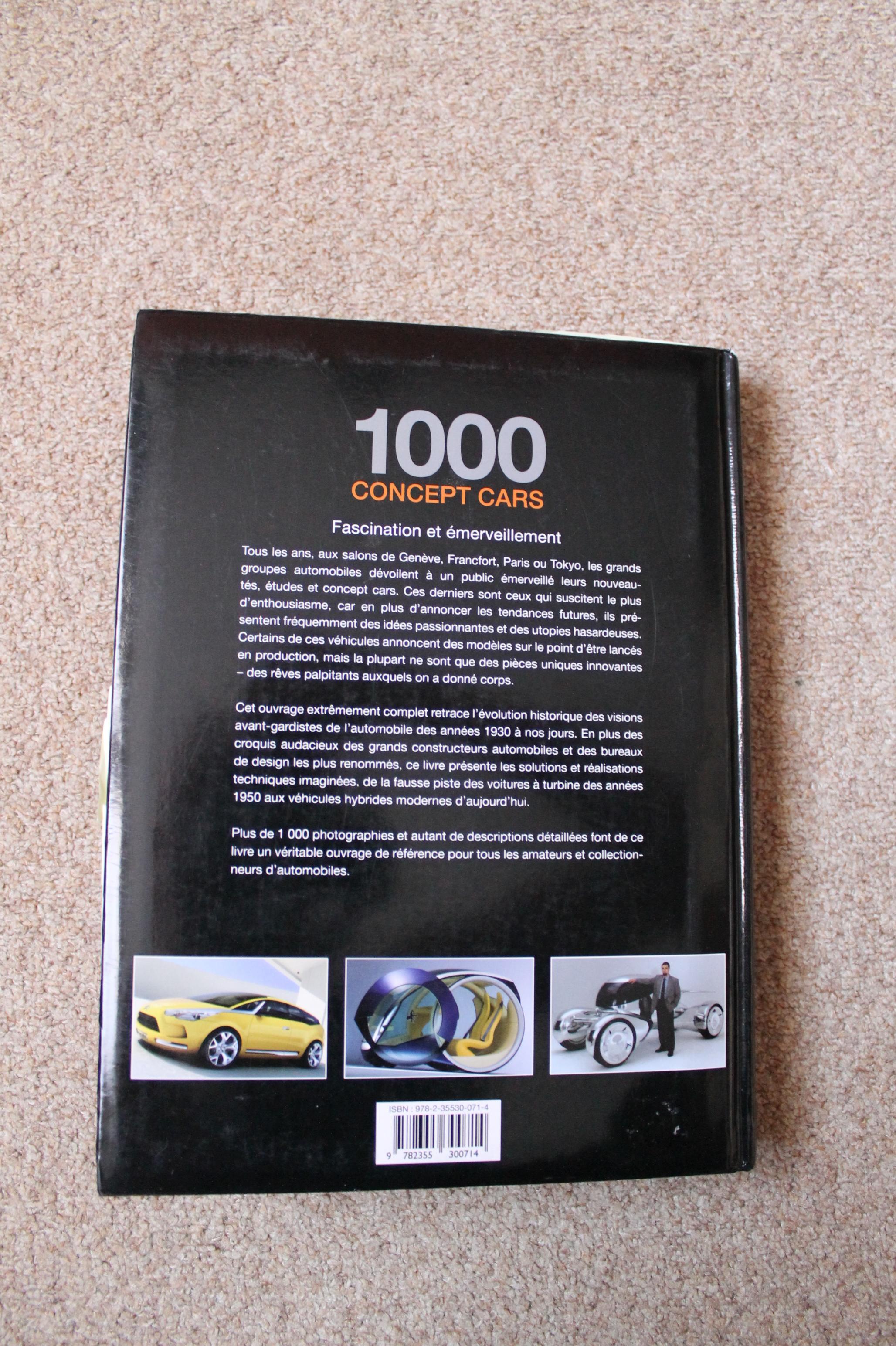 LIVRE 1000 CONCEPT-CARS 