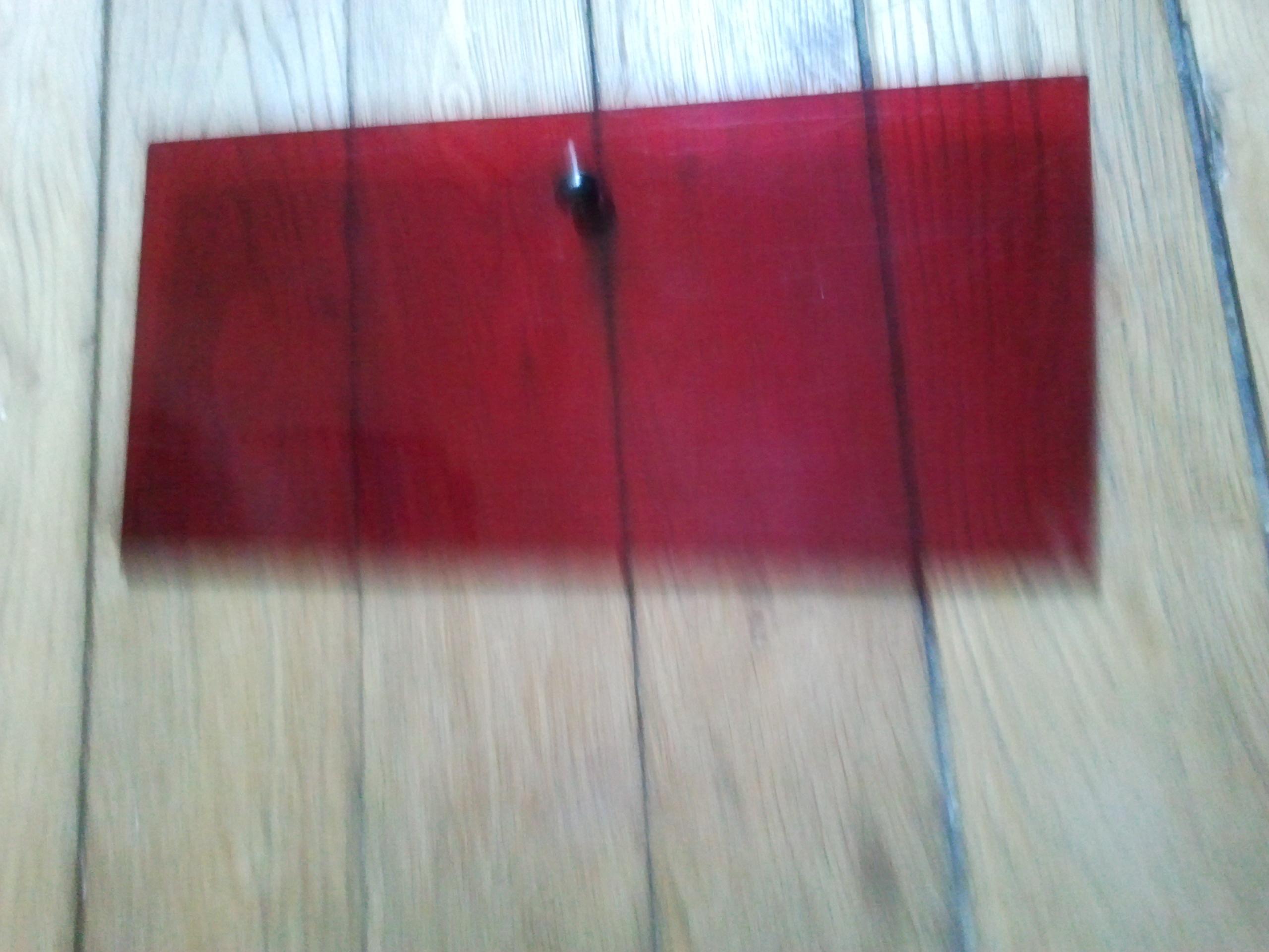 troc de troc porte en plexiglas rouge transparente 34 x 16,5 image 1