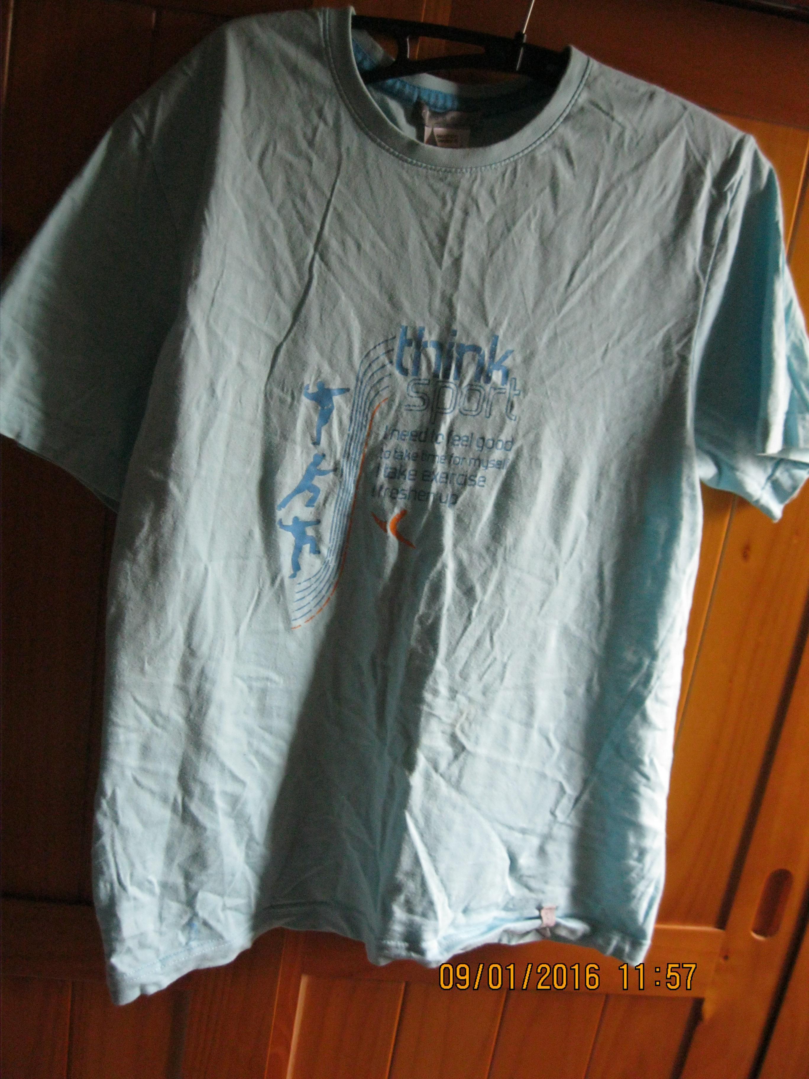 troc de troc tee shurt bleu ciel  taille  38  decathlon image 0