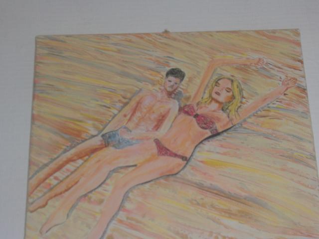 troc de troc peinture couple au soleil inspiration pub ck image 0